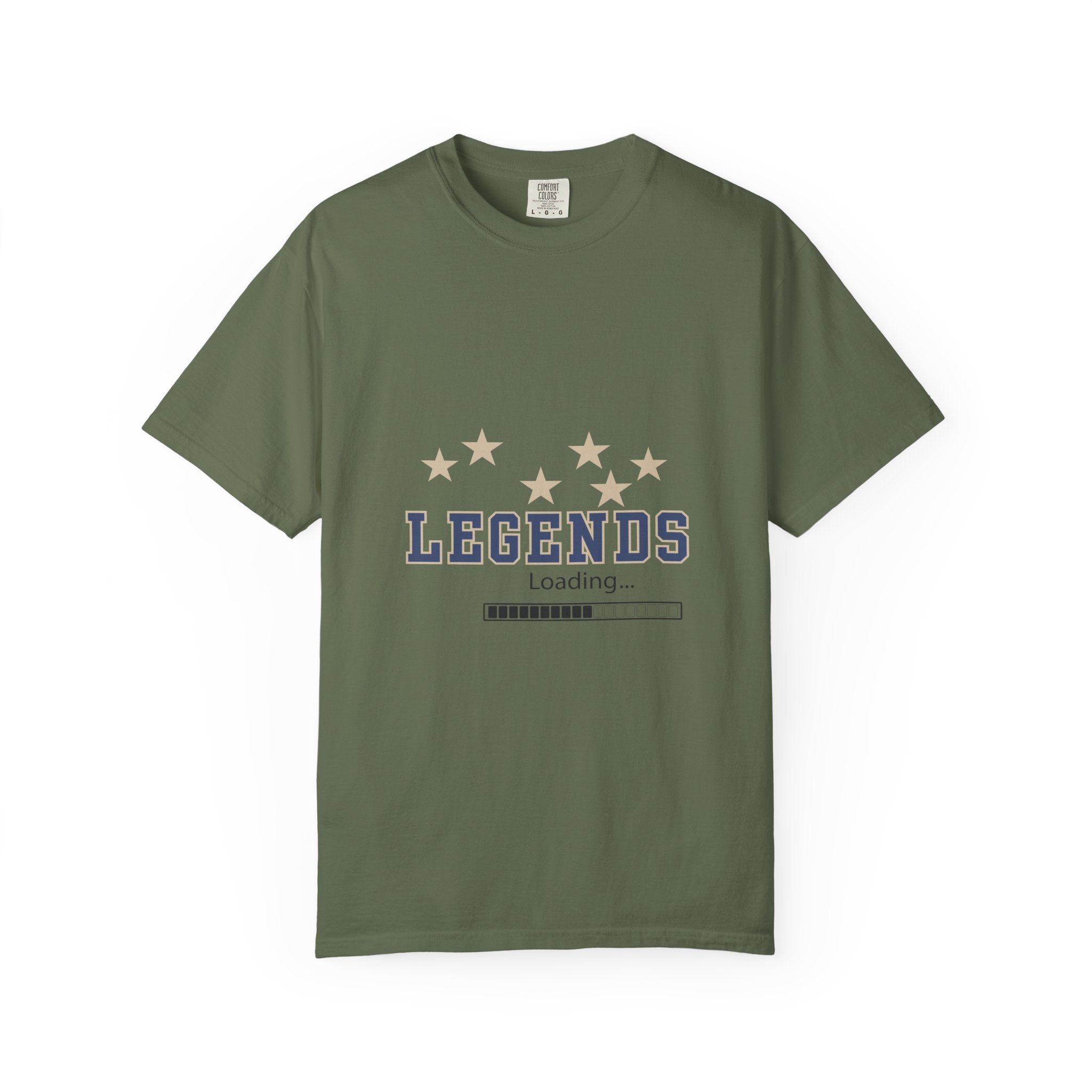 Legends Loading Unisex Garment-Dyed T-Shirt, Casual Tee, Gift for Sports Lovers, Team Spirit Wear, Birthday Present, Everyday Comfort