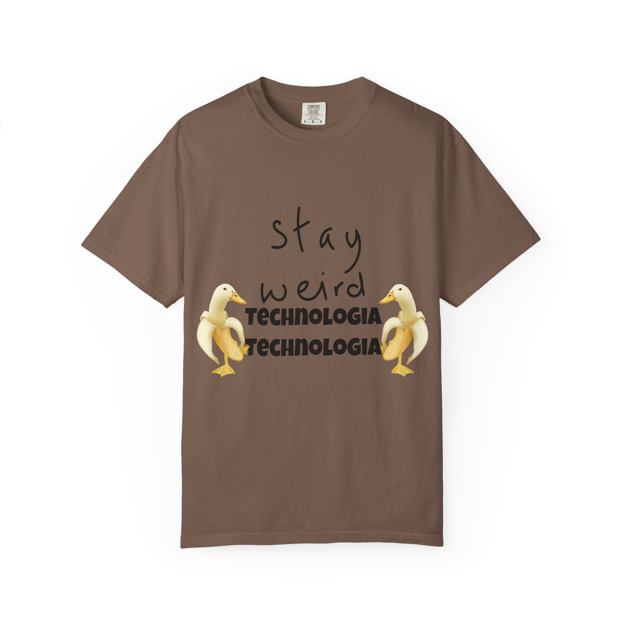Stay Weird Unisex Garment-Dyed T-Shirt, Fun Casual Wear, Gift for Friends, Quirky Fashion, Must-Have Wardrobe Staple