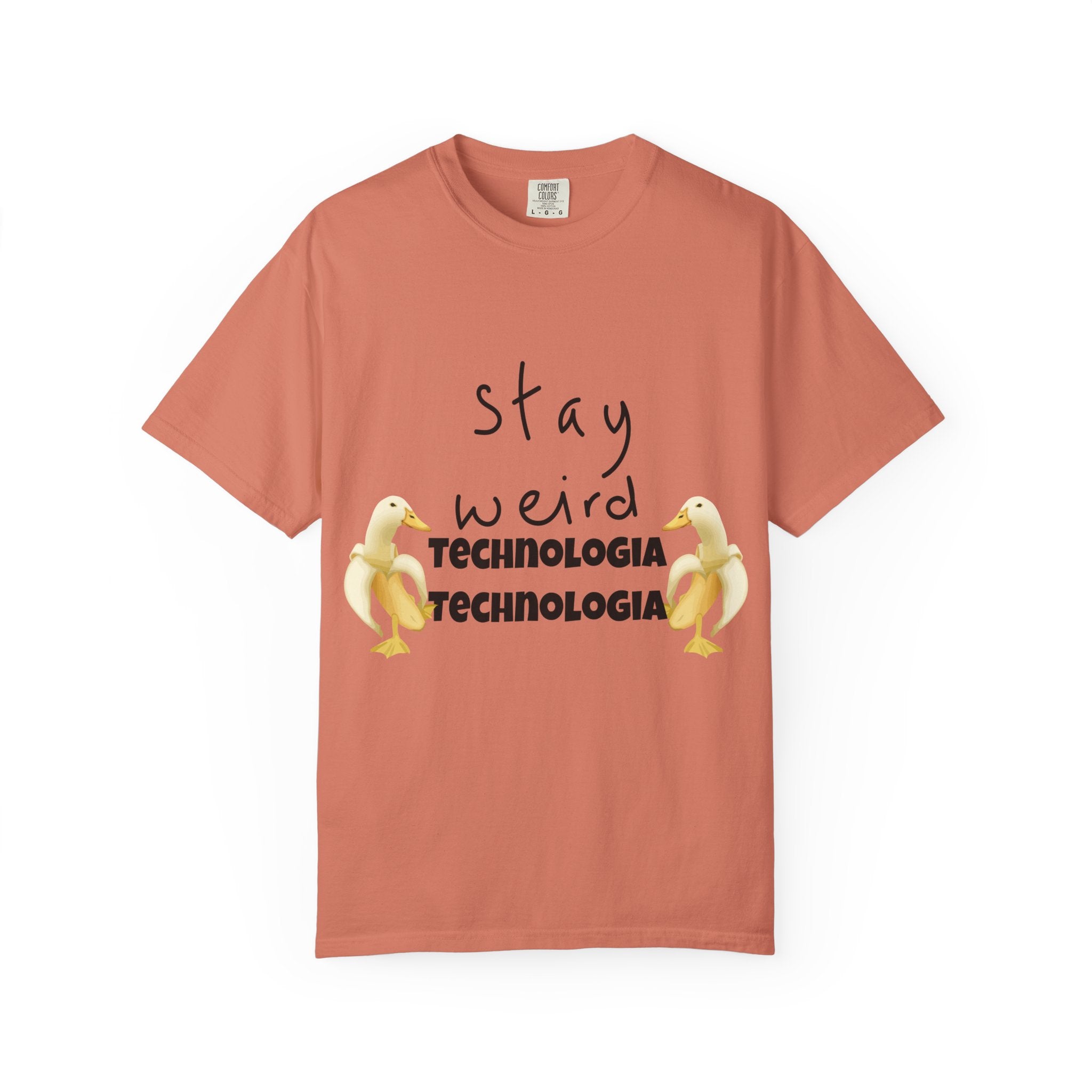 Stay Weird Unisex Garment-Dyed T-Shirt, Fun Casual Wear, Gift for Friends, Quirky Fashion, Must-Have Wardrobe Staple