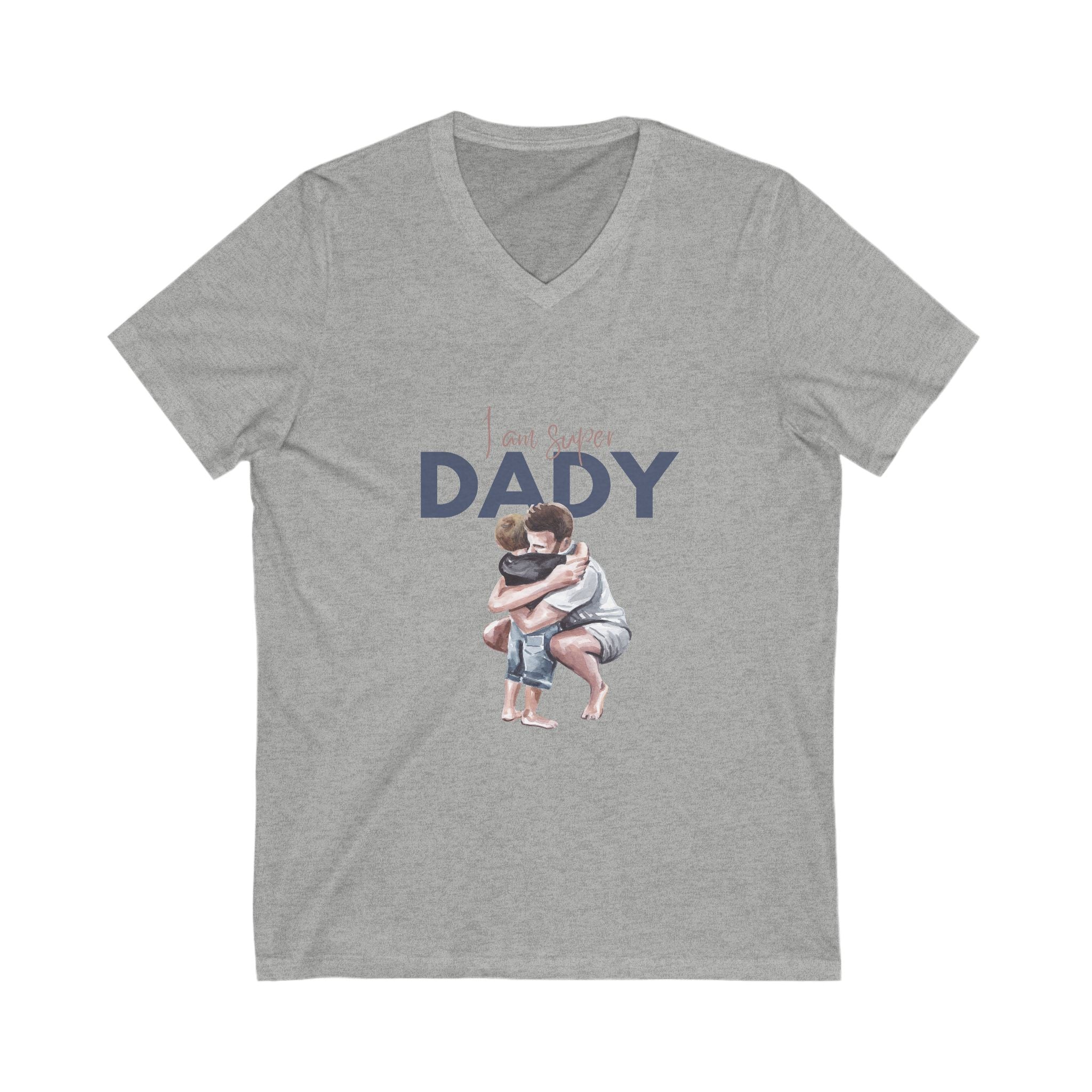Father's Day V-Neck Tee, Daddy Shirt, Gift for Dad, Unisex Tee for Men, Family Love Shirt, Casual Father's Day Gift