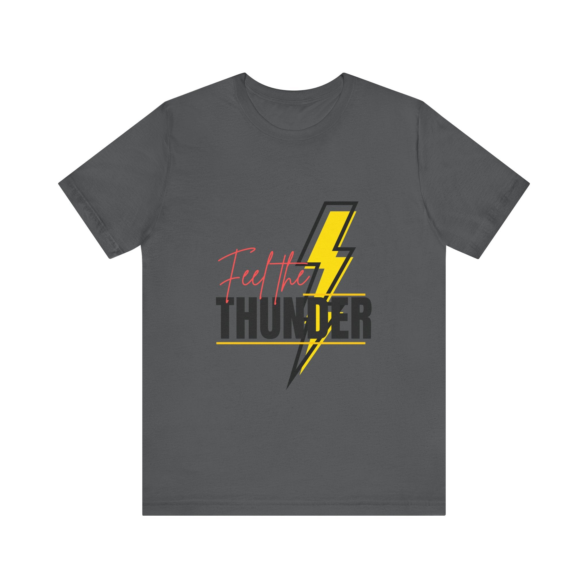Unisex Oversized Thunder Tee - Feel the Thunder Graphic Tee, Casual T-Shirt, Gift for Music Lovers, Festival Fashion, Trendy Streetwear
