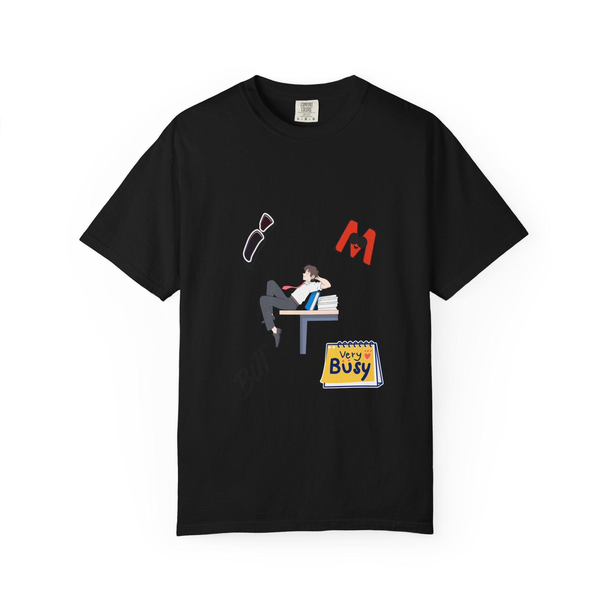 Very Busy Unisex Garment-Dyed T-Shirt, Casual Graphic Tee, Quirky Humor Shirt, Birthday Gift, Everyday Wear