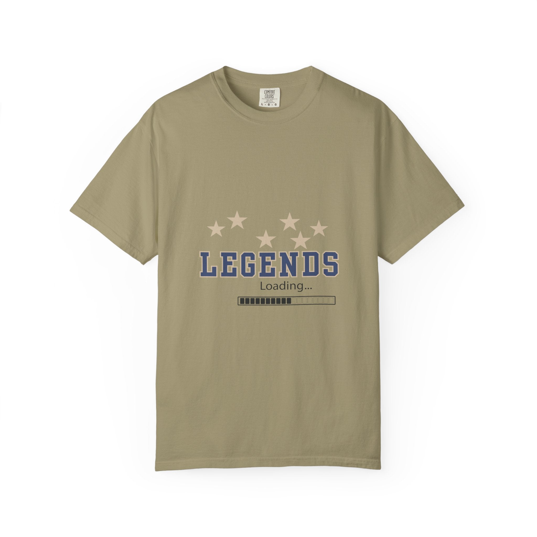 Legends Loading Unisex Garment-Dyed T-Shirt, Casual Tee, Gift for Sports Lovers, Team Spirit Wear, Birthday Present, Everyday Comfort
