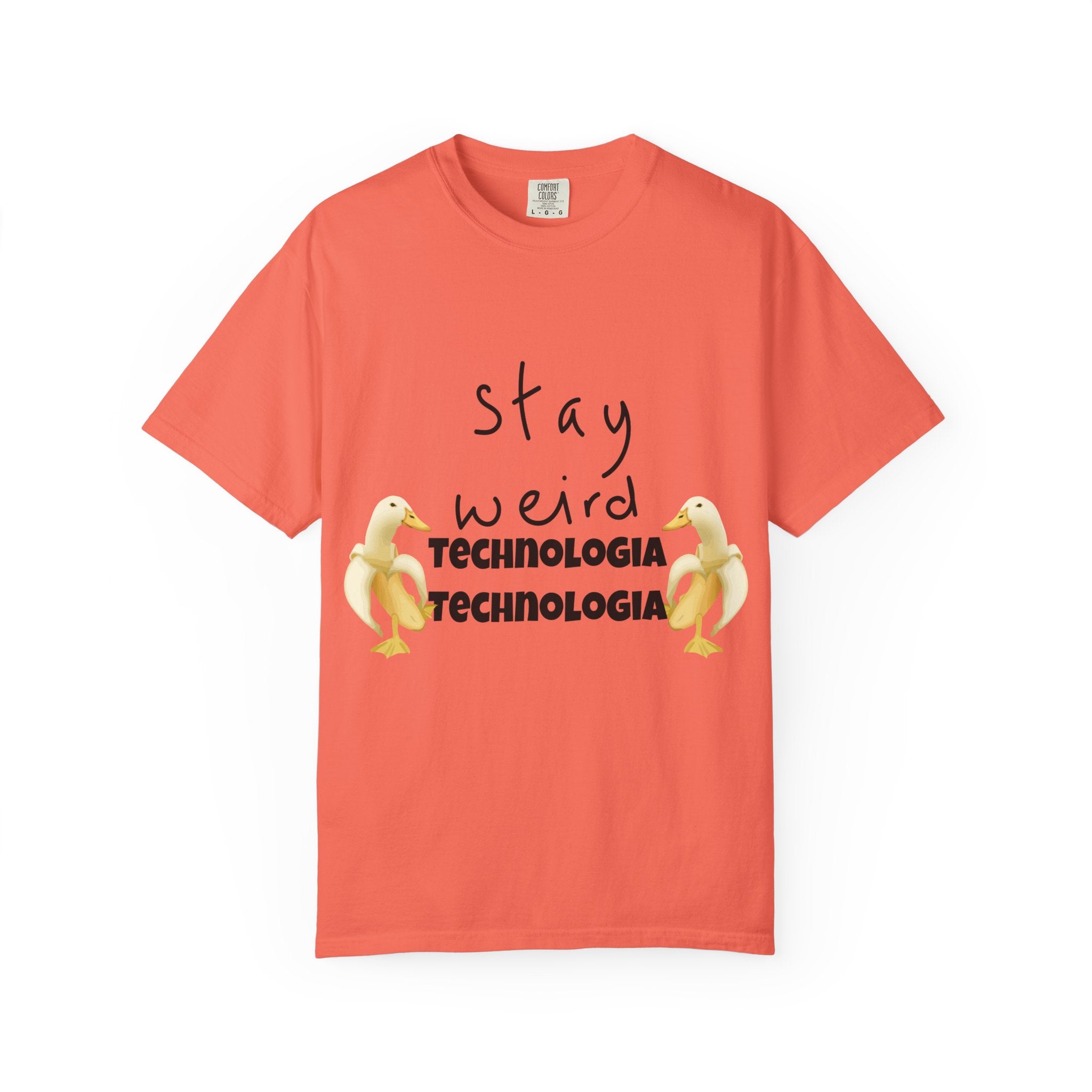 Stay Weird Unisex Garment-Dyed T-Shirt, Fun Casual Wear, Gift for Friends, Quirky Fashion, Must-Have Wardrobe Staple