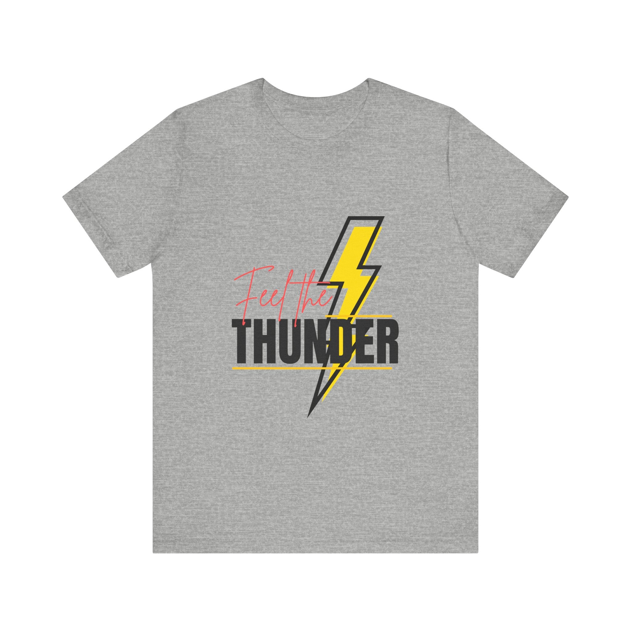 Unisex Oversized Thunder Tee - Feel the Thunder Graphic Tee, Casual T-Shirt, Gift for Music Lovers, Festival Fashion, Trendy Streetwear