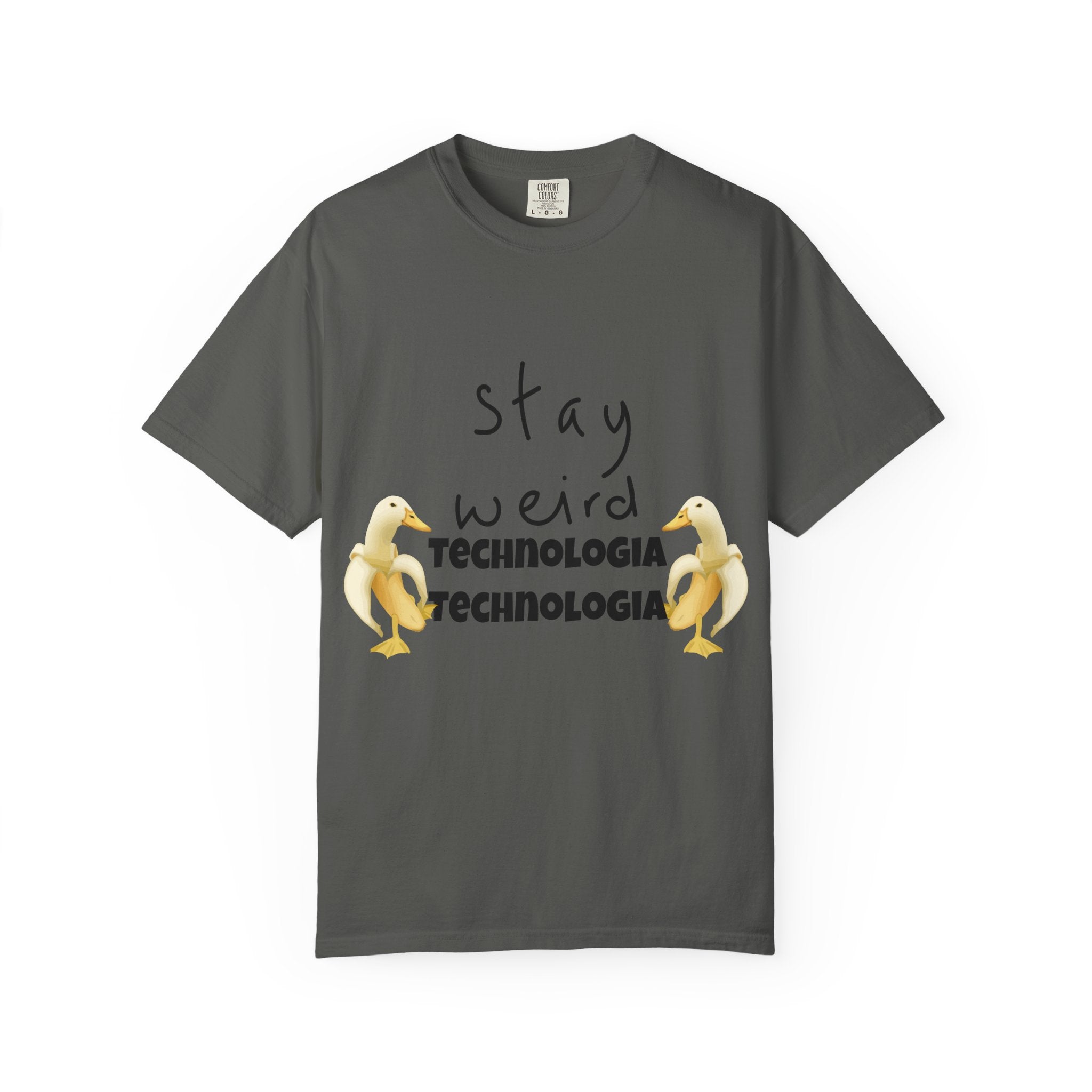 Stay Weird Unisex Garment-Dyed T-Shirt, Fun Casual Wear, Gift for Friends, Quirky Fashion, Must-Have Wardrobe Staple