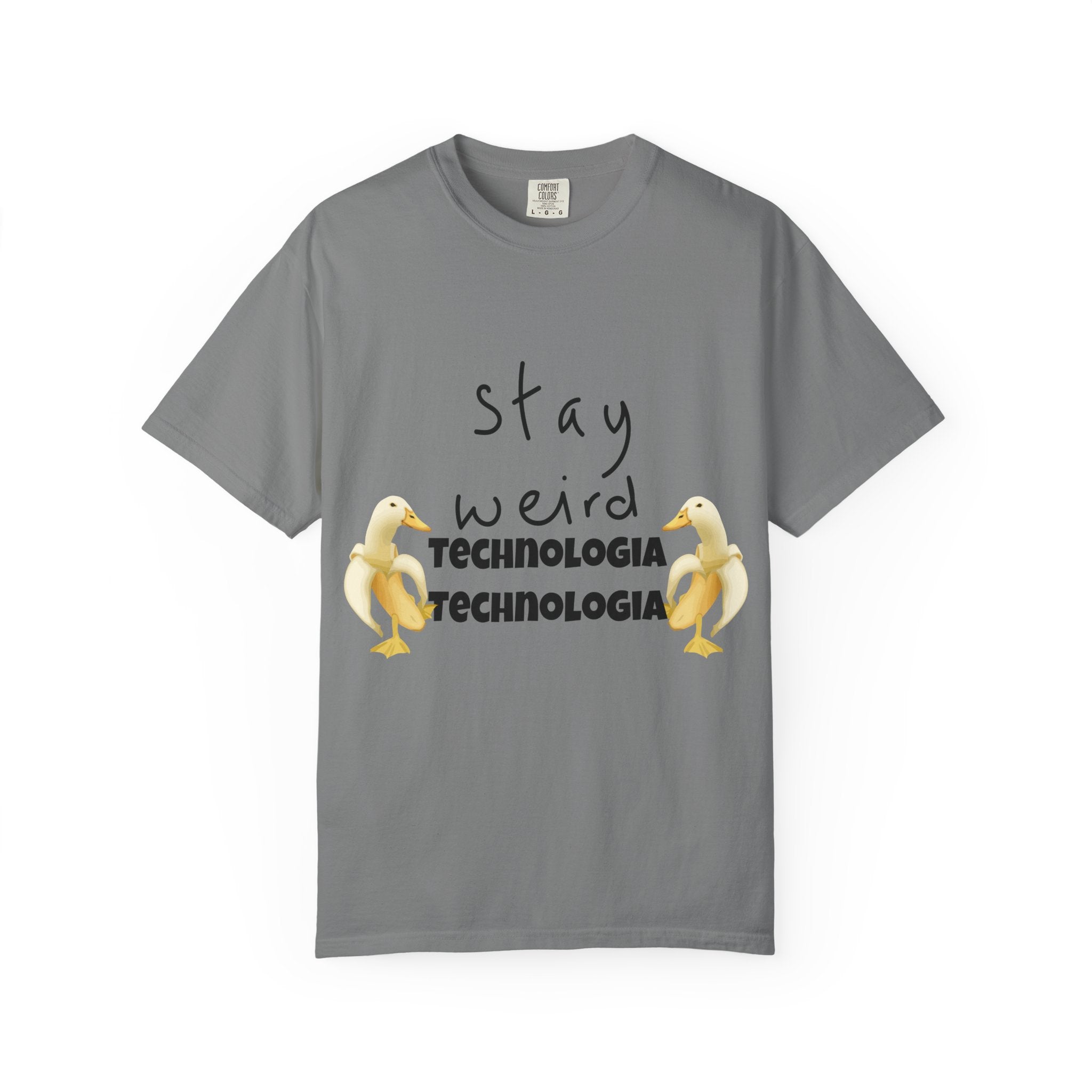 Stay Weird Unisex Garment-Dyed T-Shirt, Fun Casual Wear, Gift for Friends, Quirky Fashion, Must-Have Wardrobe Staple
