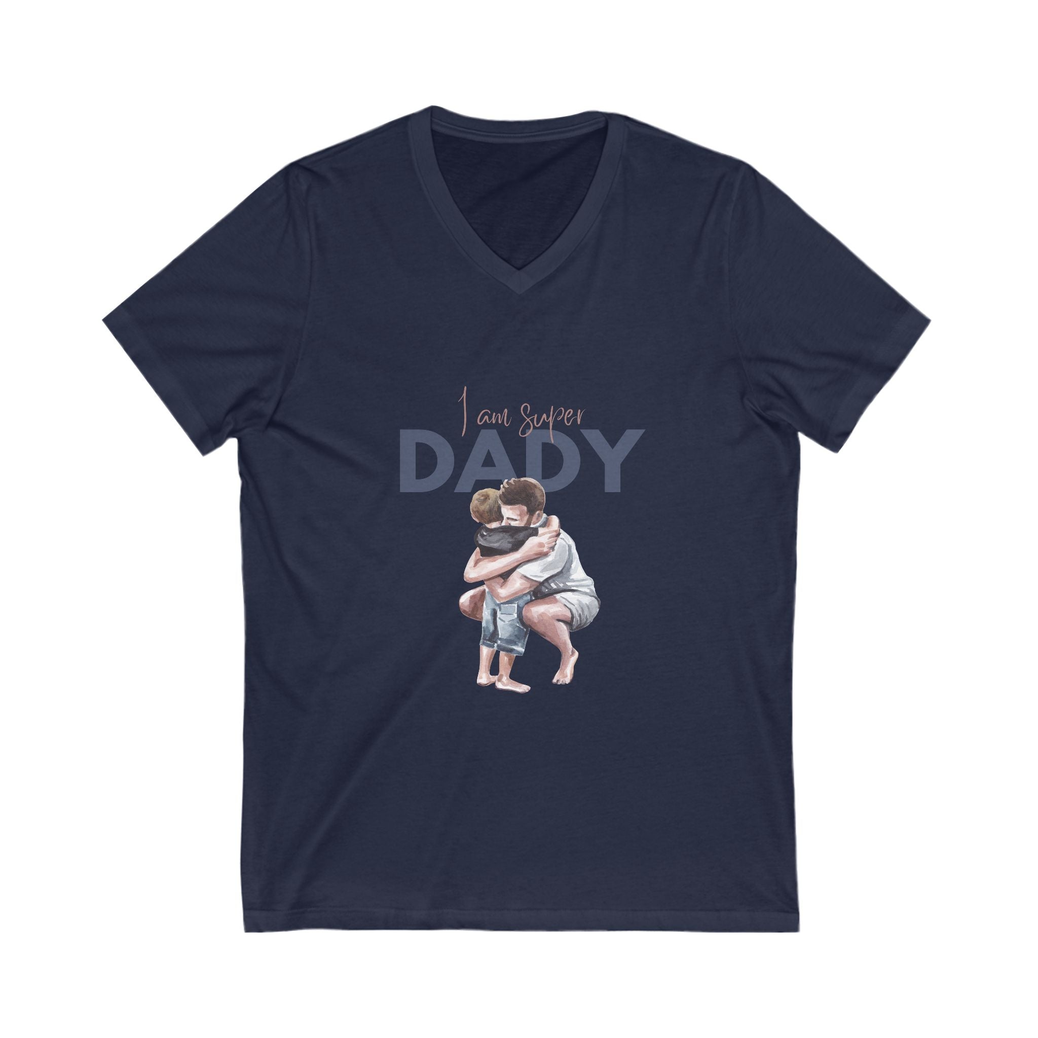 Father's Day V-Neck Tee, Daddy Shirt, Gift for Dad, Unisex Tee for Men, Family Love Shirt, Casual Father's Day Gift