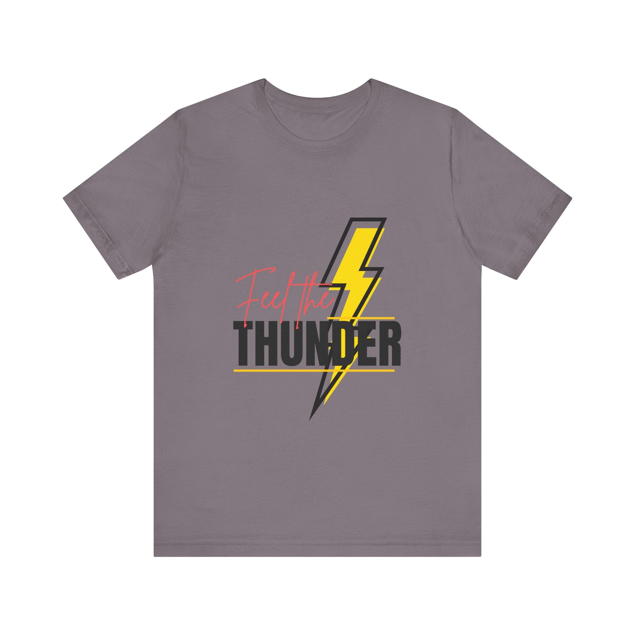 Unisex Oversized Thunder Tee - Feel the Thunder Graphic Tee, Casual T-Shirt, Gift for Music Lovers, Festival Fashion, Trendy Streetwear
