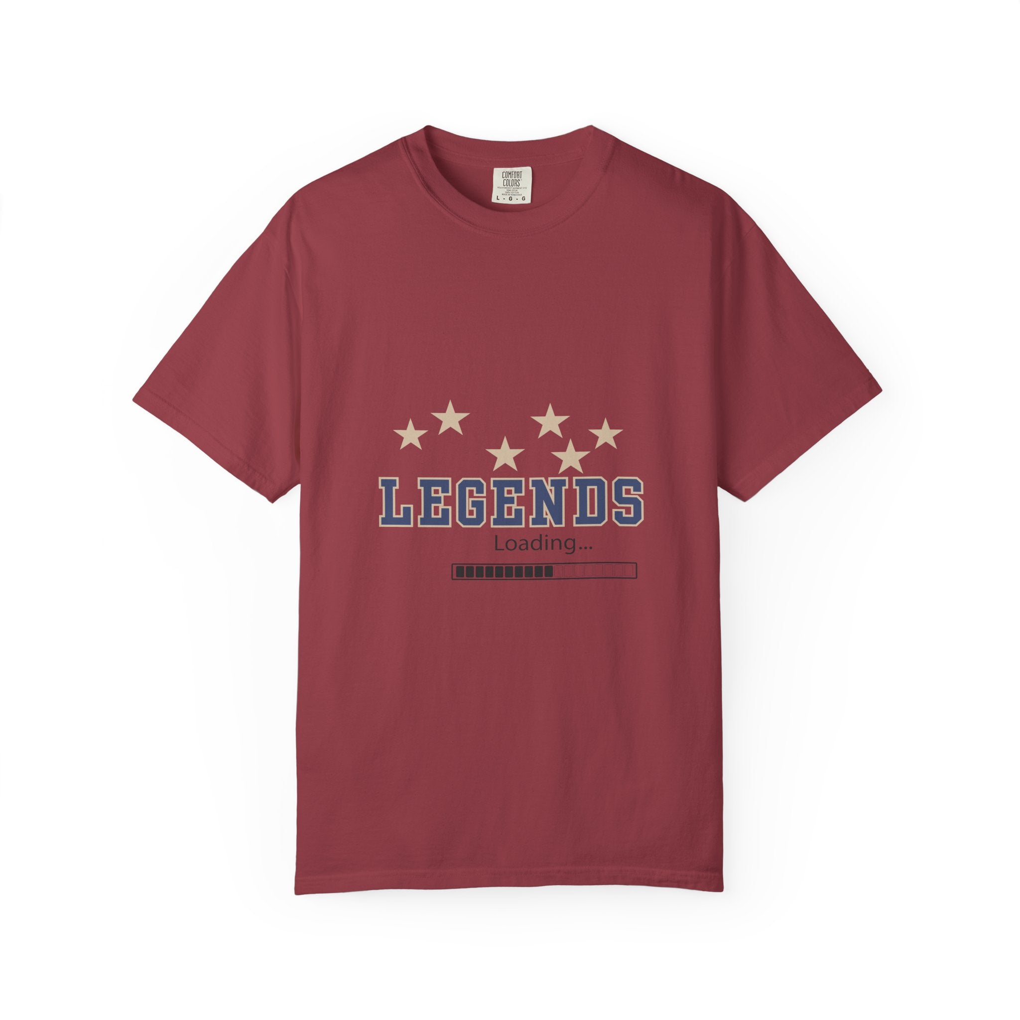 Legends Loading Unisex Garment-Dyed T-Shirt, Casual Tee, Gift for Sports Lovers, Team Spirit Wear, Birthday Present, Everyday Comfort