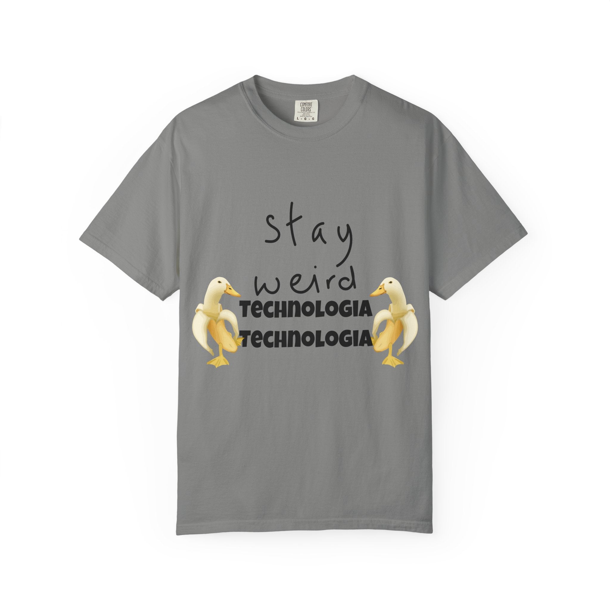Stay Weird Unisex Garment-Dyed T-Shirt, Fun Casual Wear, Gift for Friends, Quirky Fashion, Must-Have Wardrobe Staple