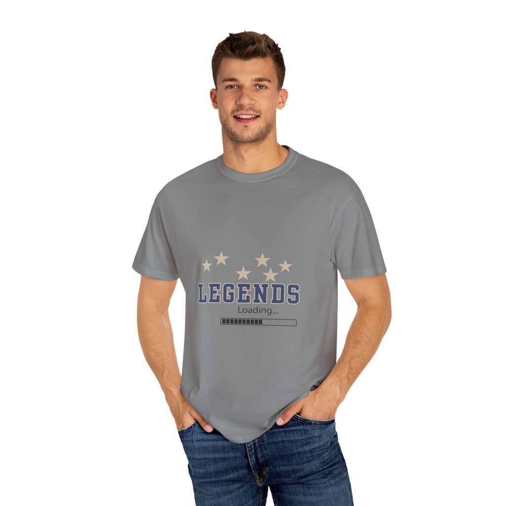 Legends Loading Unisex Garment-Dyed T-Shirt, Casual Tee, Gift for Sports Lovers, Team Spirit Wear, Birthday Present, Everyday Comfort