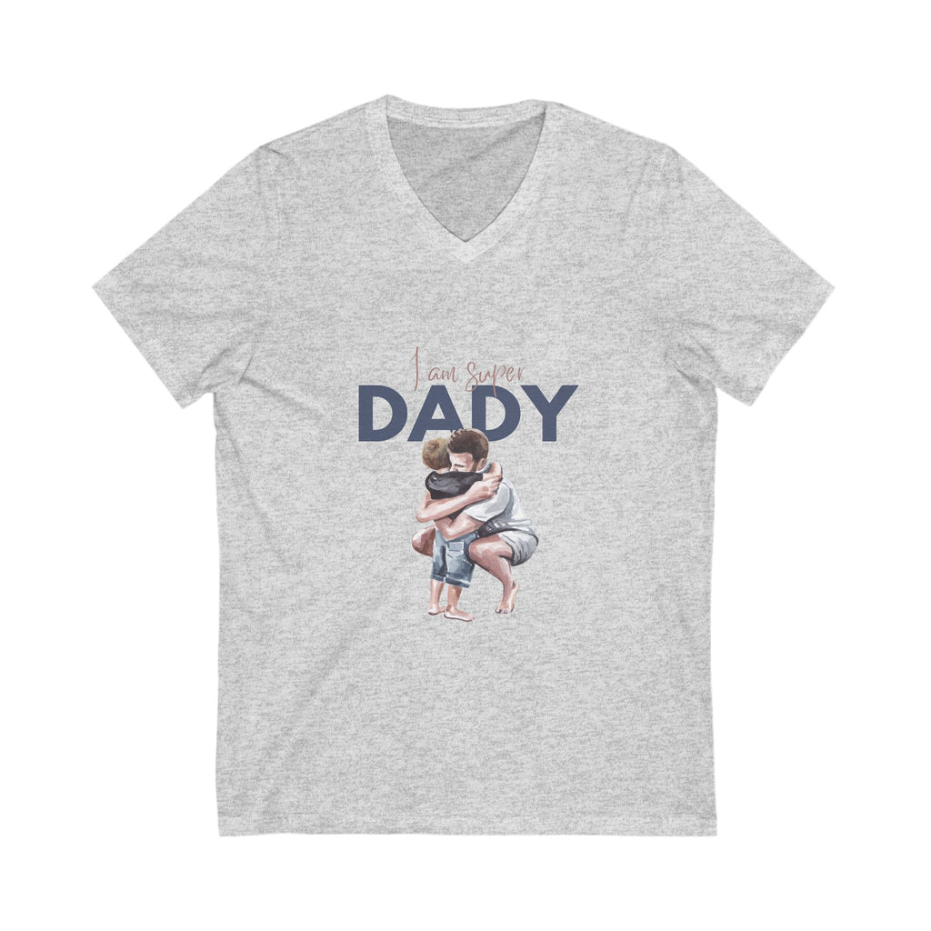 Father's Day V-Neck Tee, Daddy Shirt, Gift for Dad, Unisex Tee for Men, Family Love Shirt, Casual Father's Day Gift