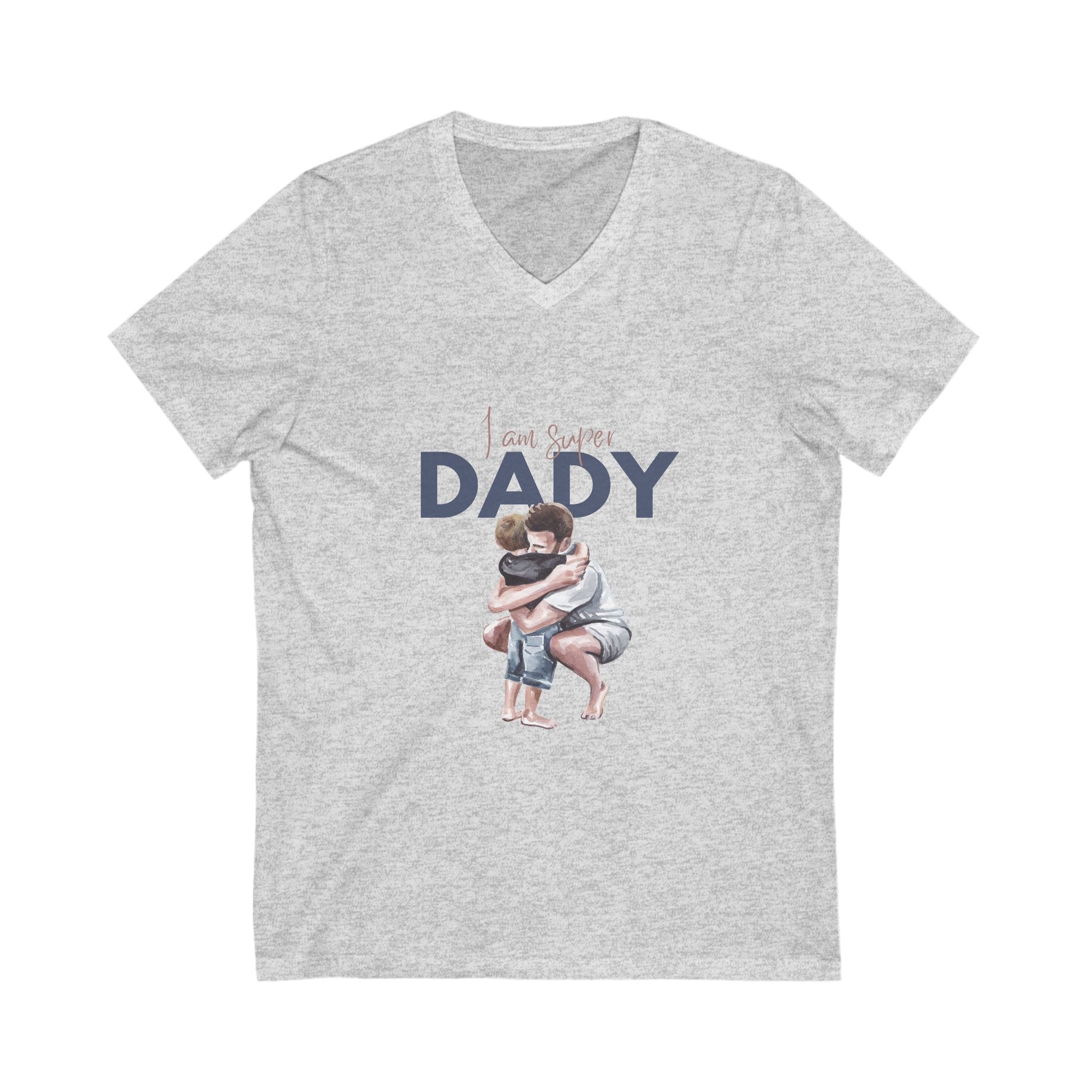 Father's Day V-Neck Tee, Daddy Shirt, Gift for Dad, Unisex Tee for Men, Family Love Shirt, Casual Father's Day Gift