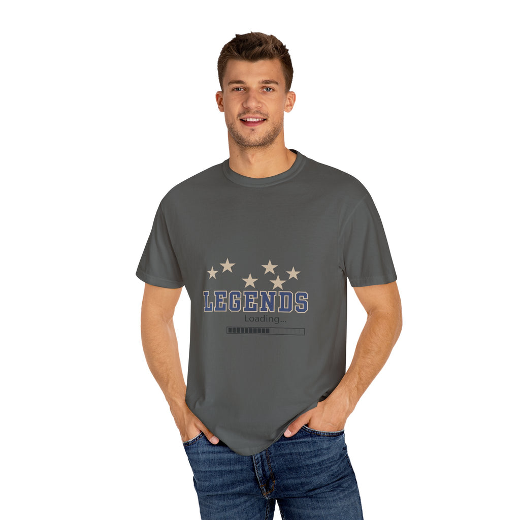 Legends Loading Unisex Garment-Dyed T-Shirt, Casual Tee, Gift for Sports Lovers, Team Spirit Wear, Birthday Present, Everyday Comfort