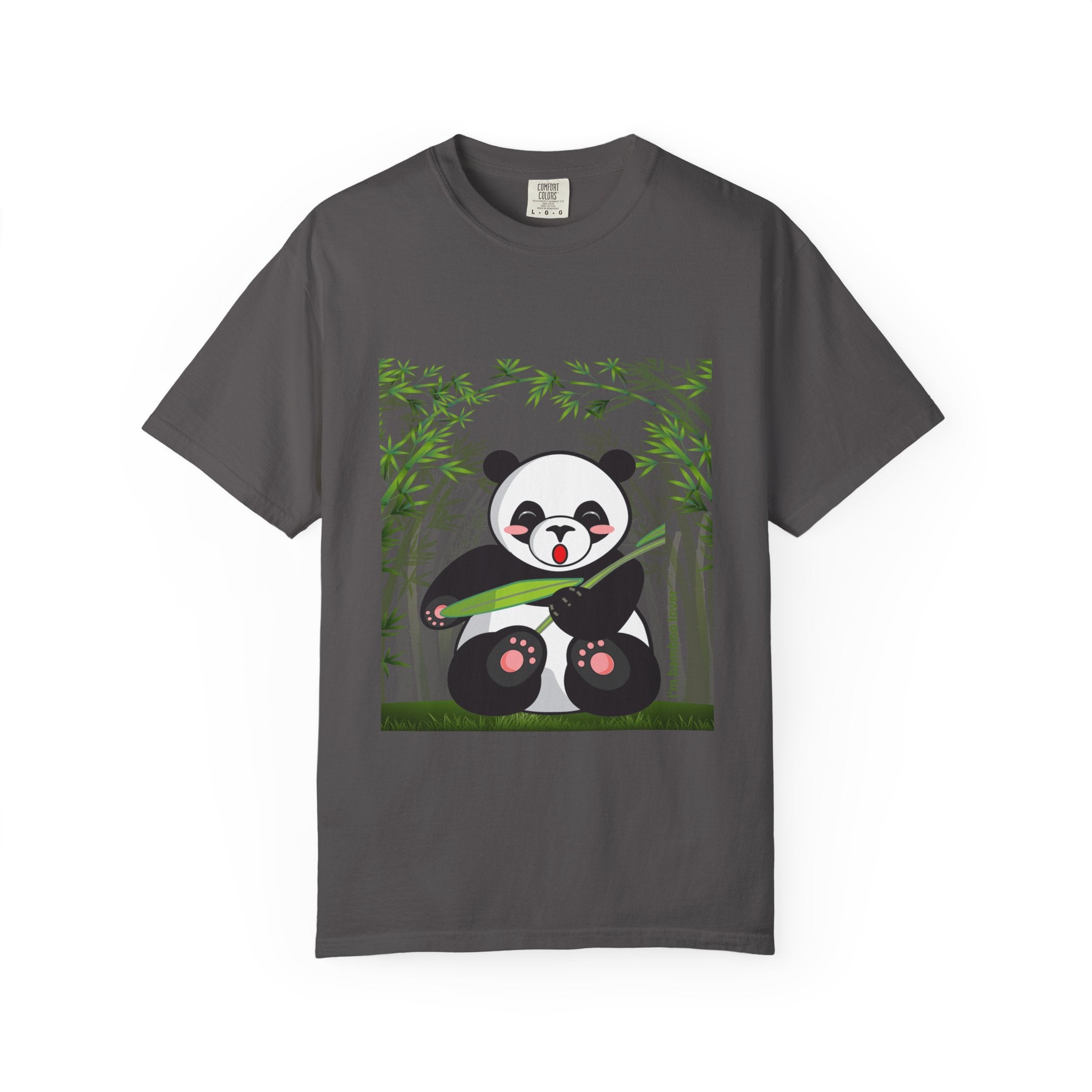 Cute Panda Garment-Dyed T-Shirt, Eco-Friendly Tee, Animal Lover Gift, Casual Wear, Graphic Tee, Cute Apparel