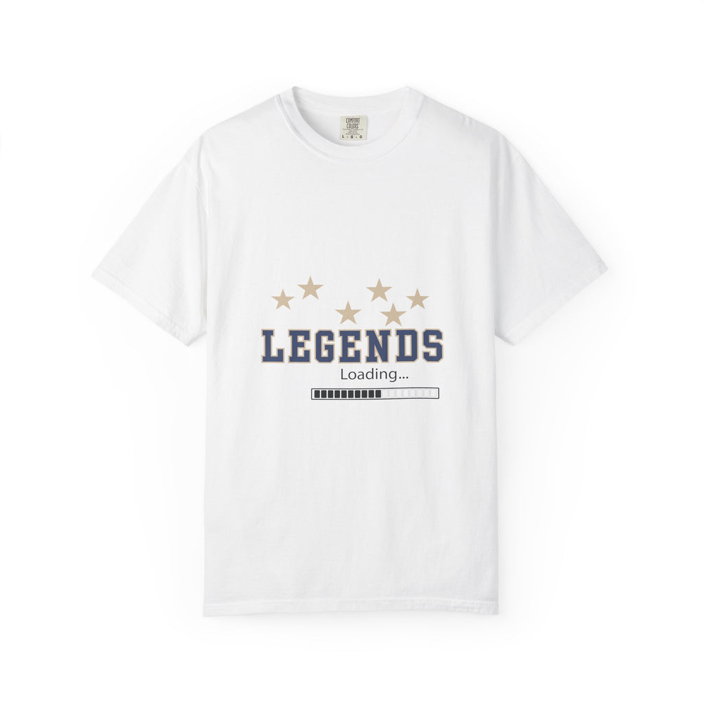 Legends Loading Unisex Garment-Dyed T-Shirt, Casual Tee, Gift for Sports Lovers, Team Spirit Wear, Birthday Present, Everyday Comfort