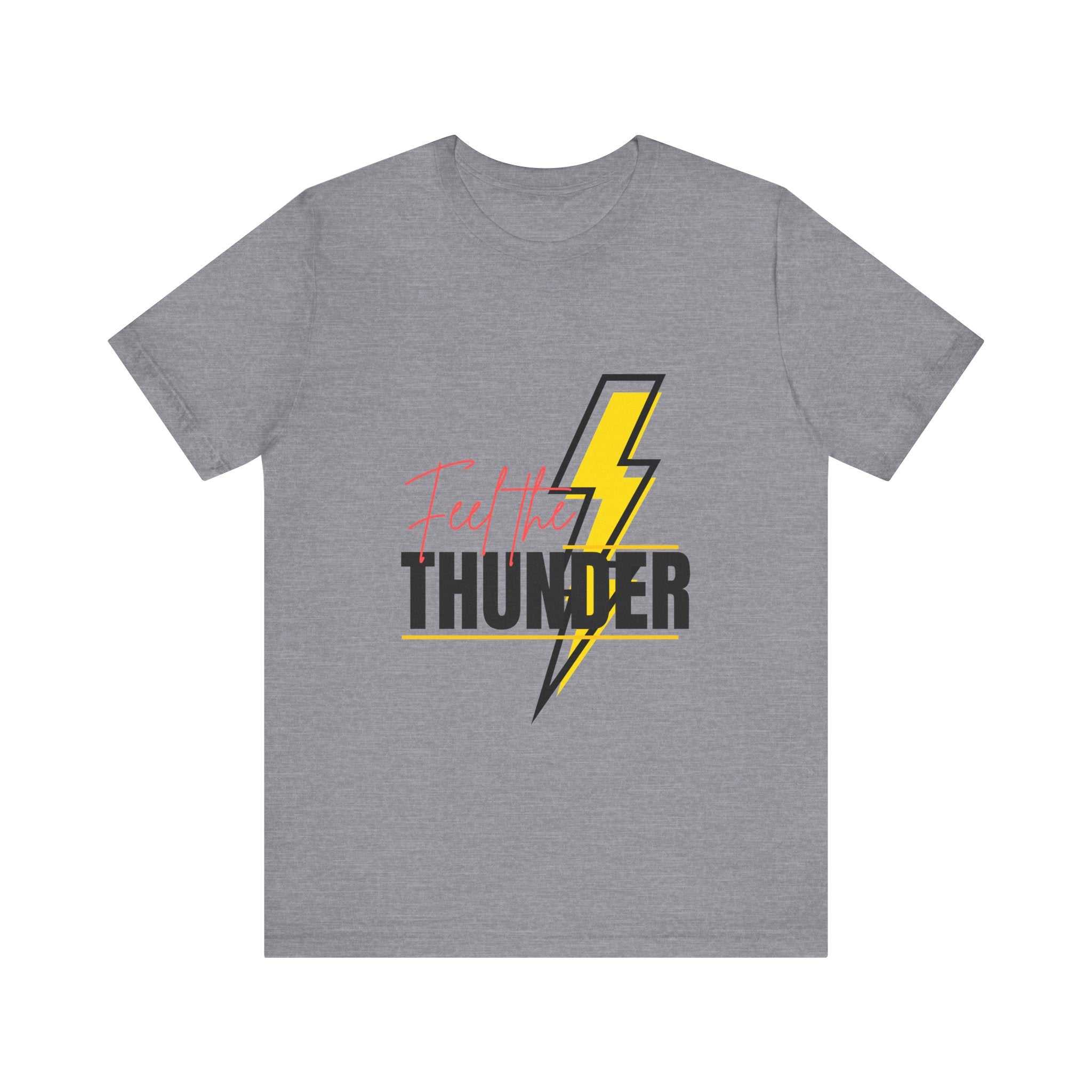 Unisex Oversized Thunder Tee - Feel the Thunder Graphic Tee, Casual T-Shirt, Gift for Music Lovers, Festival Fashion, Trendy Streetwear