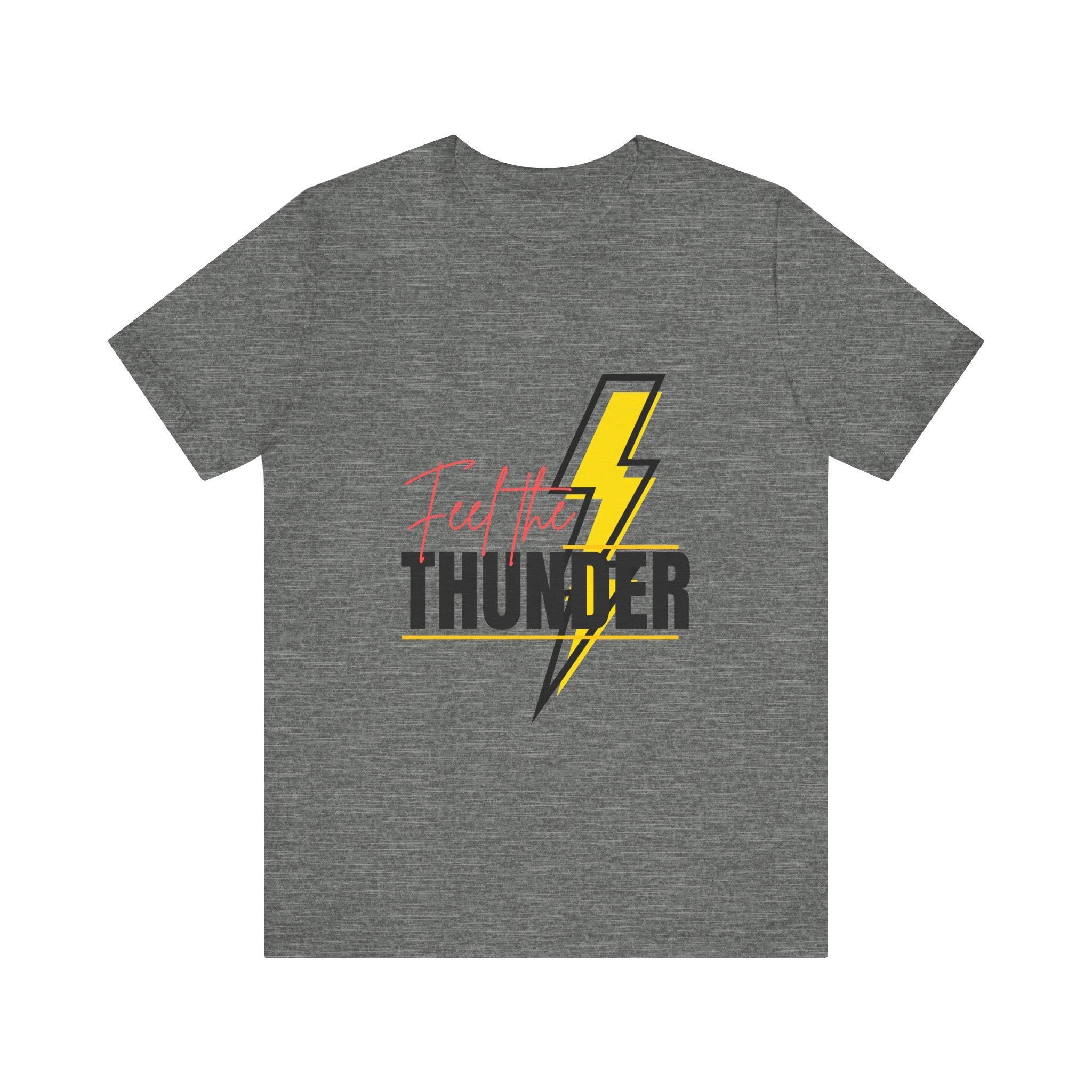 Unisex Oversized Thunder Tee - Feel the Thunder Graphic Tee, Casual T-Shirt, Gift for Music Lovers, Festival Fashion, Trendy Streetwear